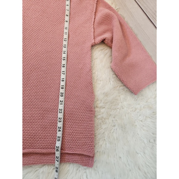 Heyson Women's Pink Knit Solid Long Sleeve 4 Button Henley Sweater Size 2XL - Picture 6 of 6